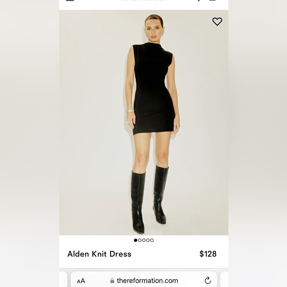 REFORMATION brand new black dress. Just bought originally for $128.